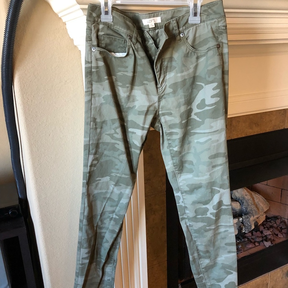 Loft camo jeans